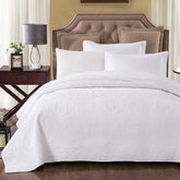 Pure White Bedspread by Classic Quilts